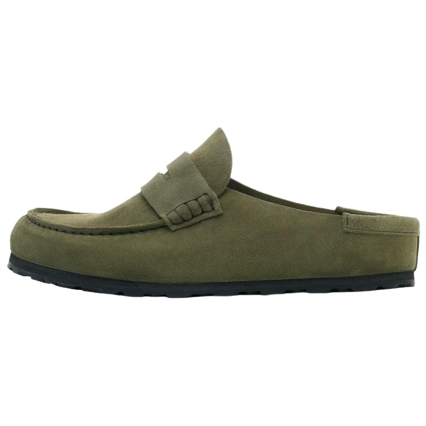 Birkenstock EVA Abrasion Resistant Closed Toe Slippers Unisex Green Narrow 1030252 37