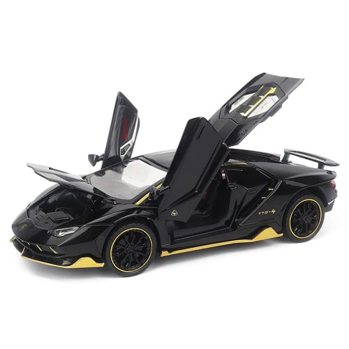 CHENLUNING Lamborghini Centenario Miniature Car, Pull-Back Car, Diecast Car, 1/24 Scale Alloy Model LP770-4, Lamborghini Sports Car Model, Alloy Model