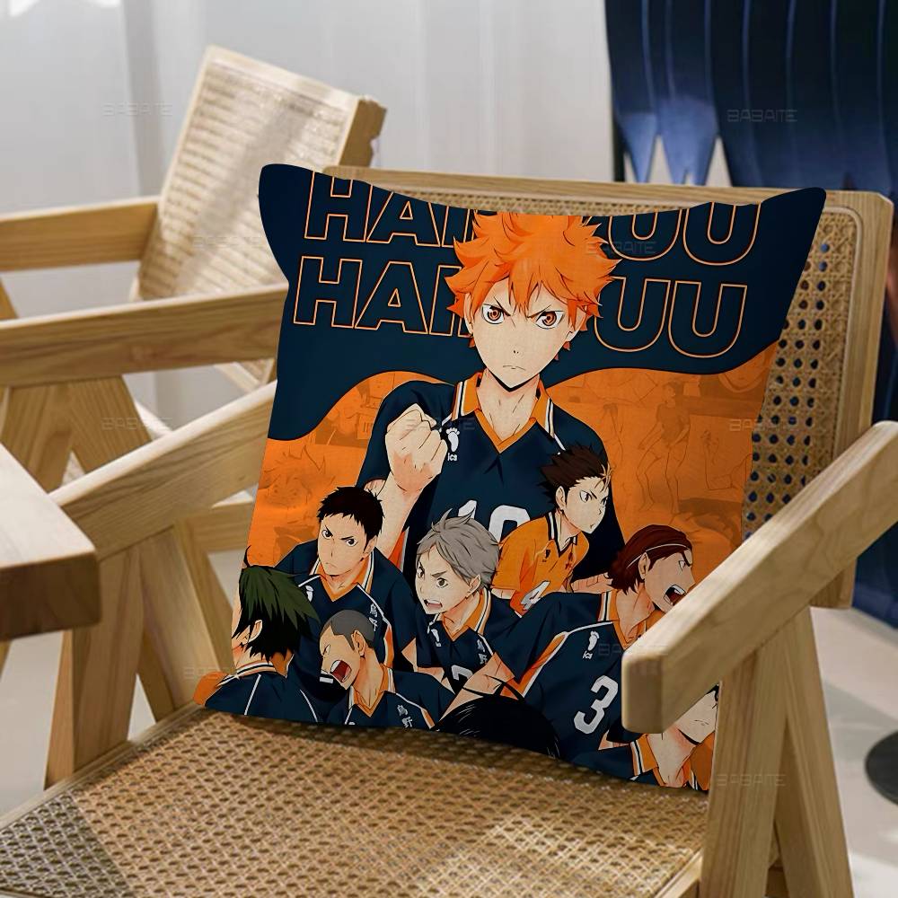 Haikyuu Japan Anime Pillowcase Toon Gift Cushion Cover Bedroom Home Sofa Chair Seat Decor Pillow Case