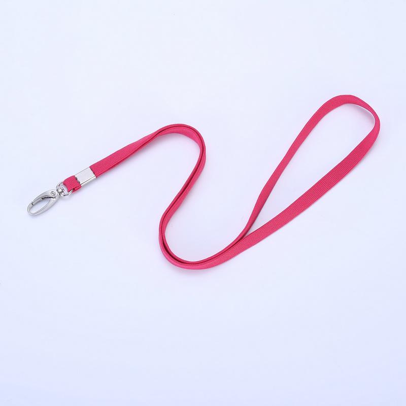 Cotton Rope ID Badge Lanyard with Egg-Shaped Hook for Work or School