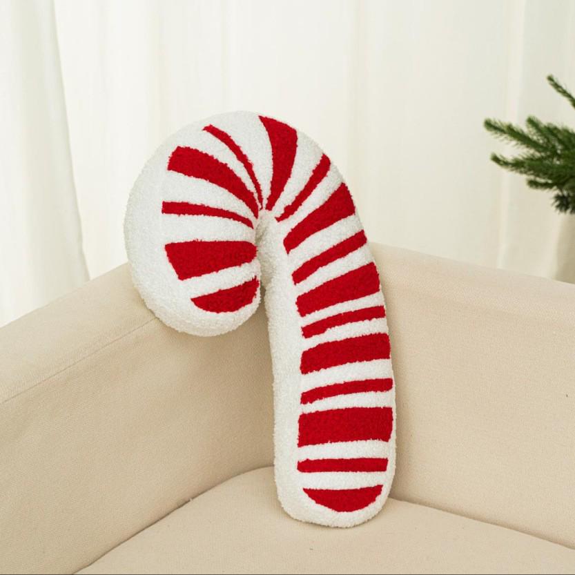 Christmas Red Candy Cane Cushion Pillow Ornament