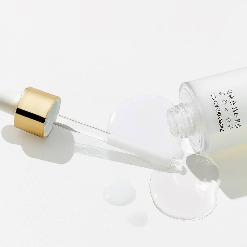 THANK YOU FARMER Rice Pure Cream in Ampoule 50ml Dual Layer Rice Brightening Moisture Ampoule
