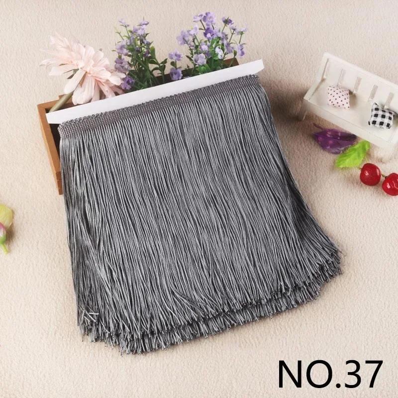 5M Meetee Polyester Tassel Fringes 10-30cm Lace Trim Ribbon for Dress Curtain Decorative Ribbons Fringe Fabric Sewing Accessory
