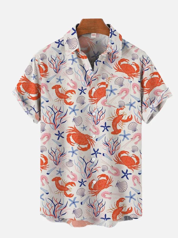 Cute cartoon 3D printed men's fashion T-shirt Hawaii T-shirt beach blonde short sleeved men's professional collar T-shirt