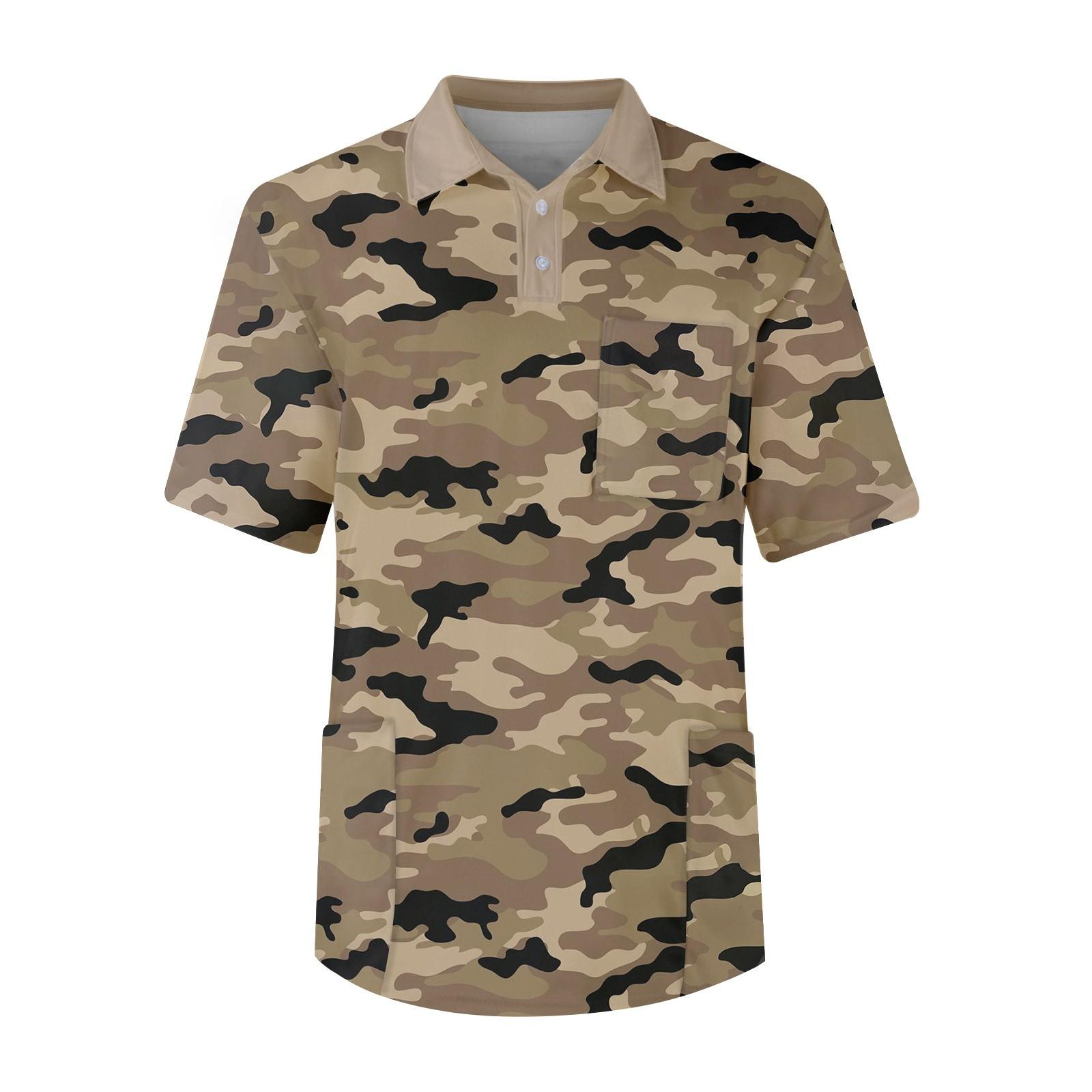 

Мужская однотонная футболка с коротким рукавом, пуговицами, лацканами, нагрудным карманом, Dry-nurse XXXL жёлтый