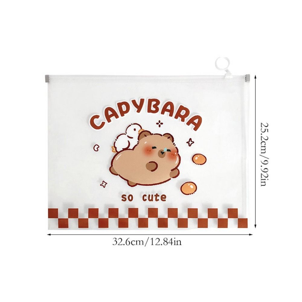Capybara Pencil Bag Large Capacity Information Bags New File Bag