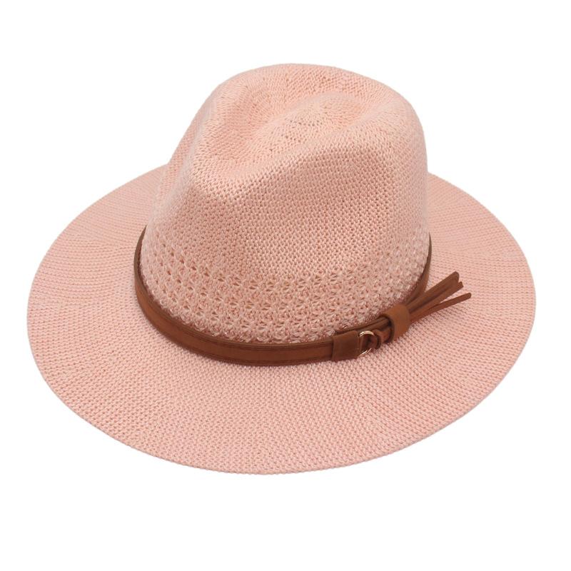 2022 Nowy Kapelusz Ze Słomy Tkanej Francuski Cylinder Żółty Aksamit Z Dodatkami Kapelusz Jazzowy Oddychający Składany Nieodkształcalny Kapelusz