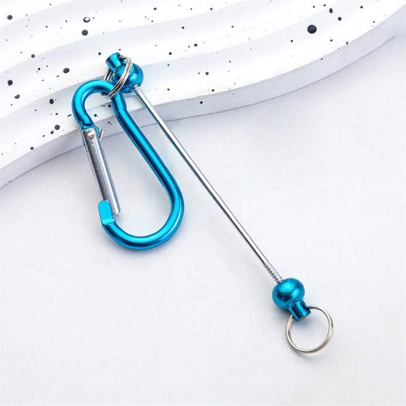 Beadable Keychains Bars Blank Beadable Keychains Bars Metal Keychains Multifunctional Key Fob Blank for Jewelry Making