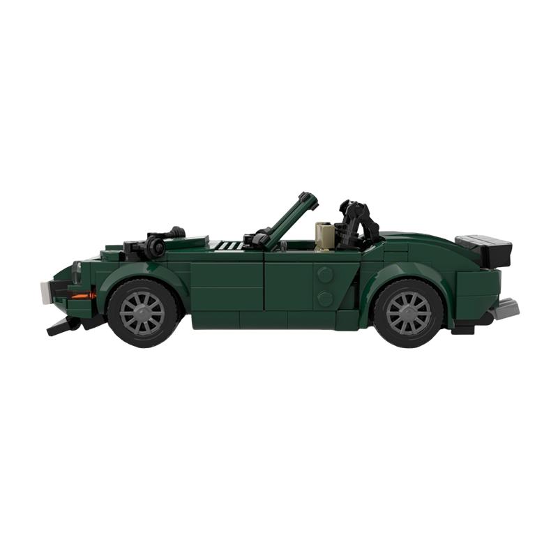 363pcs MOC 74 Datsun 240z 260z S30 Green Mamba City Champions Model Building Blocks Architecture Toys Christmas Gifts Education