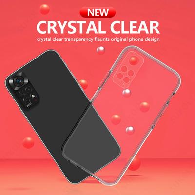 Transparent Case For Xiaomi 14T 13T Poco X5 Redmi Note 12 11 Pro 5G Note 10 5G Soft TPU Clear Silicone Cover