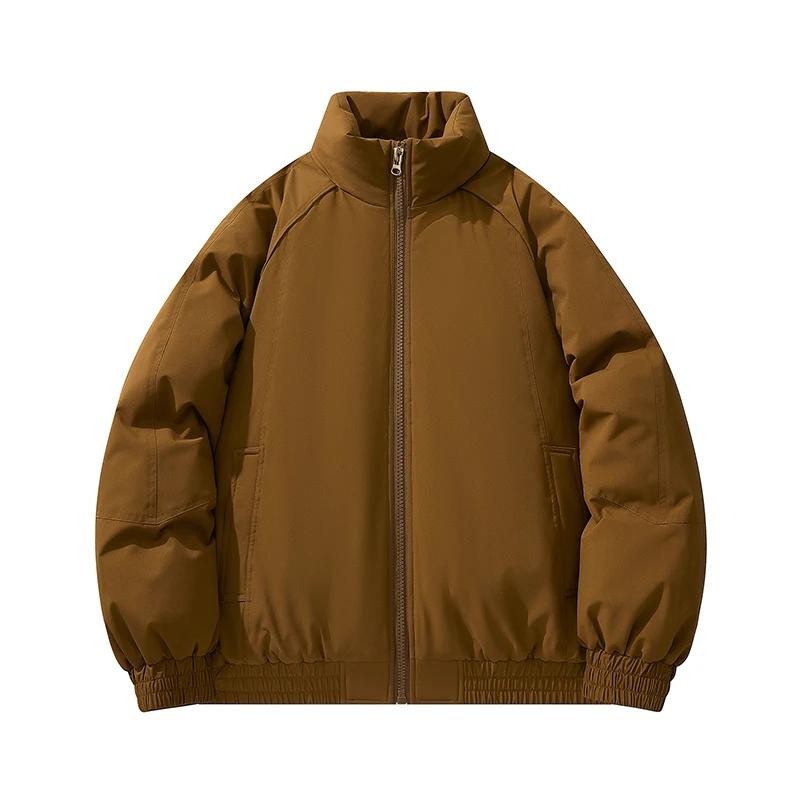 

Мужская куртка-стойка на осень-зиму 2025 года, мужская ветрозащитная куртка с хлопковой подкладкой, мужская повседневная рабочая куртка, мужское теплое толстое пальто S