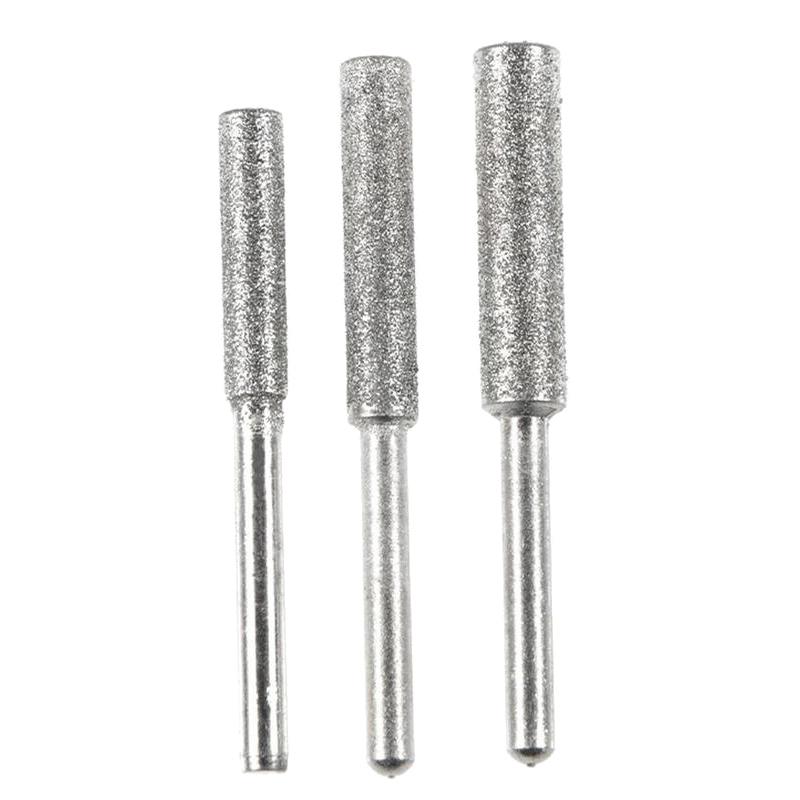 8Pcs Chainsaw Bits Titanium Plated Diamond Sharpener High Hardness Electric Chainsaw File 4/4.8/5.5Mm Chainsaw Sharpener Stone