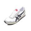 Onitsuka Tiger Dualio Fabric Cow Split Leather Sports Casual Comfortable Non-Slip Low-Top Lifestyle Shoes Unisex sneakers Black White D600N-0190
