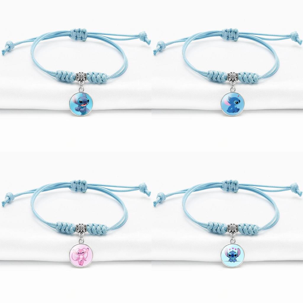 Trendy Blue Stitch Bracelet With Adjustable Length For Men And Women