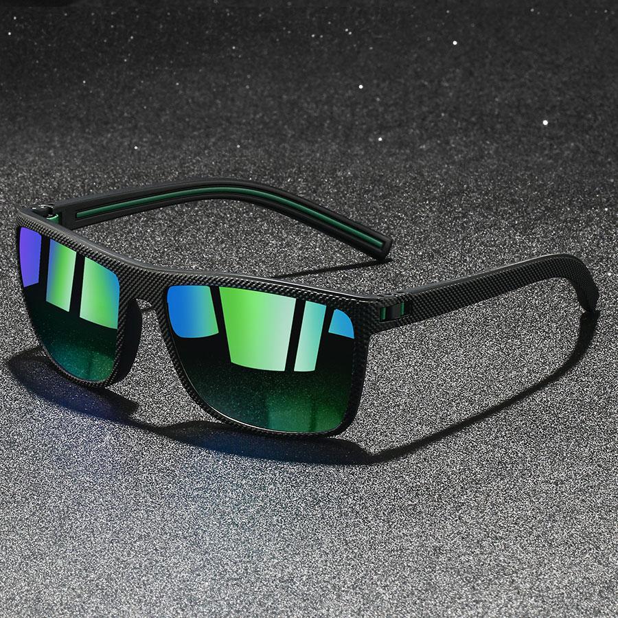 Fashion Vintage Check Pattern Sunglasses For Men Women Fishing Driving Fashion Square Brand Design Sun Glasses UV400 Eyewear