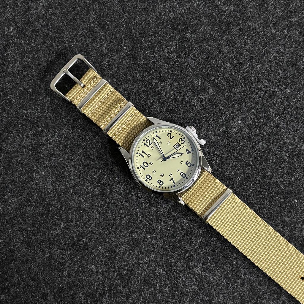 New Military Retro Men's Quartz Watch High-End Stainless Steel Waterproof C3 Ladies' Wristwatch Reloj Hombre
