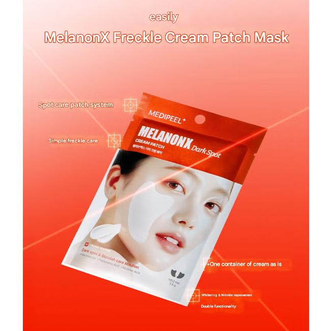 MEDI-PEEL Melanon X Blemish Cream Maska w plastrach 1 para (2 arkusze · 3,5 g) /  Krem na niedoskonałości pod oczy 20ml (11 Opcje)