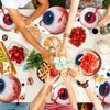 Plates Eyeballs Disposable Tableware Napkin Halloween Party Dinnerware  Party Accessories