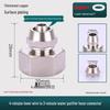 All-Copper 4-Point To 3/2-Point Water Purifier Ball Valve for Direct Drinking Machines