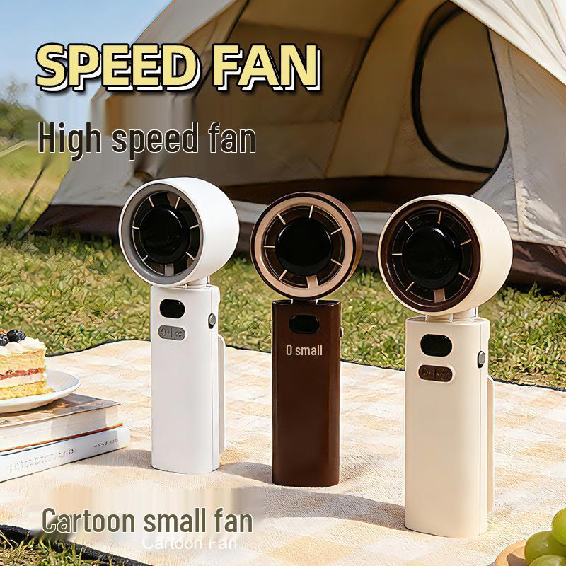 Portable USB Rechargeable High-Speed Handheld Folding Fan for Office and Summer Use