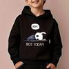 Autumn Nope Not Today Print Trendy Hoodies Hollow Knight Children's Sweatshirt Casual Comfortable Hoody for Boys Girls Pullover