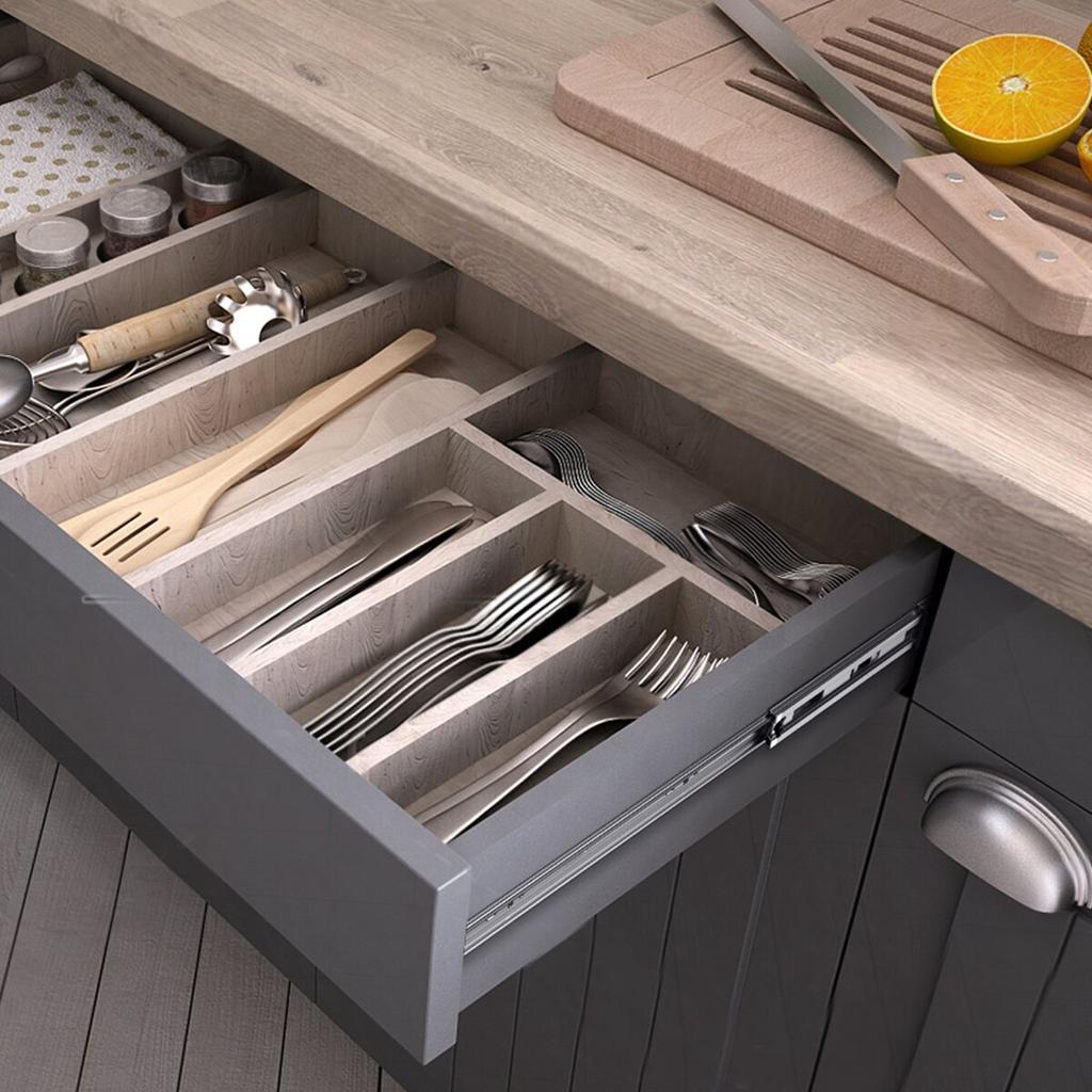 10 Pairs of 457.2mm Drawer Slides Side Mount Rails, Heavy Duty Full Extension Steel Track, Soft-Close Noiseless Guide Glides Cabinet Kitchen Runners