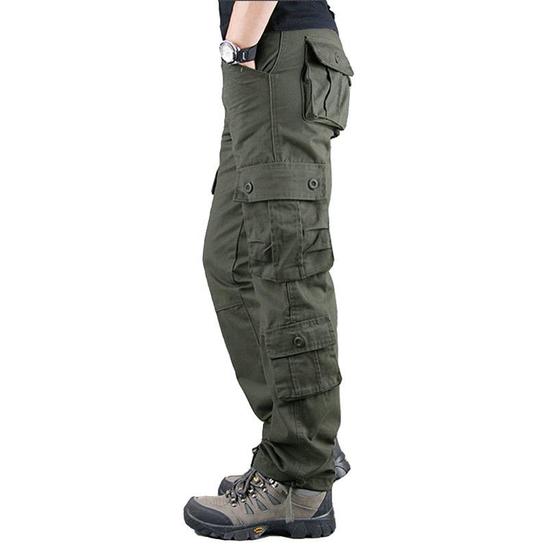 Men's Outdoor Multi-Pocket Loose Fit Straight Trousers
