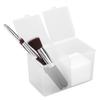 2 Grids Cotton Pads Swabs Container Nail Polish Glitter Powder Organizer Storage Box