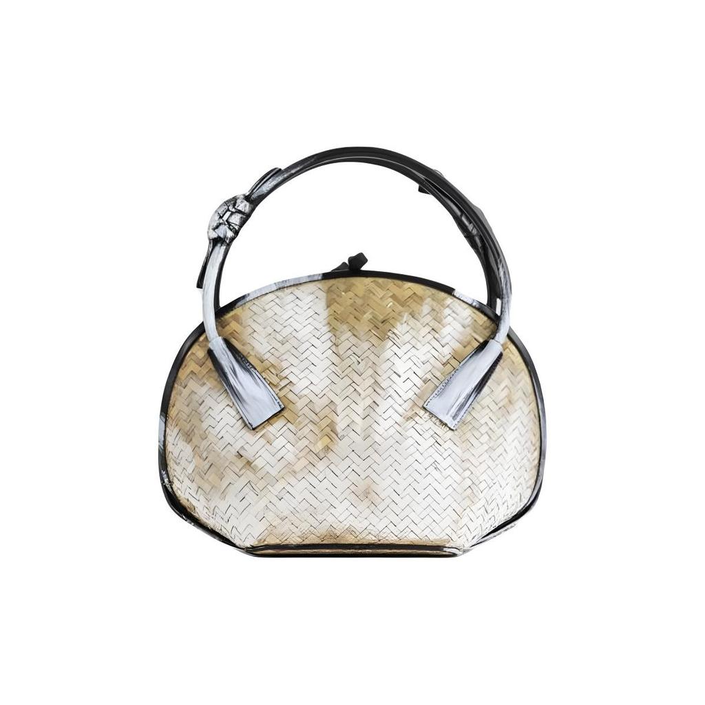 Maison Margiela Fortune Drawstring Closure Leather Tote Bag Medium Women handbags Beige SB2WD0085P6756HA309