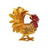 Premium Alloy Rooster Figurine Box With Enamel Finish For Safekeeping Valuables And Gifts Jewelry Organiser