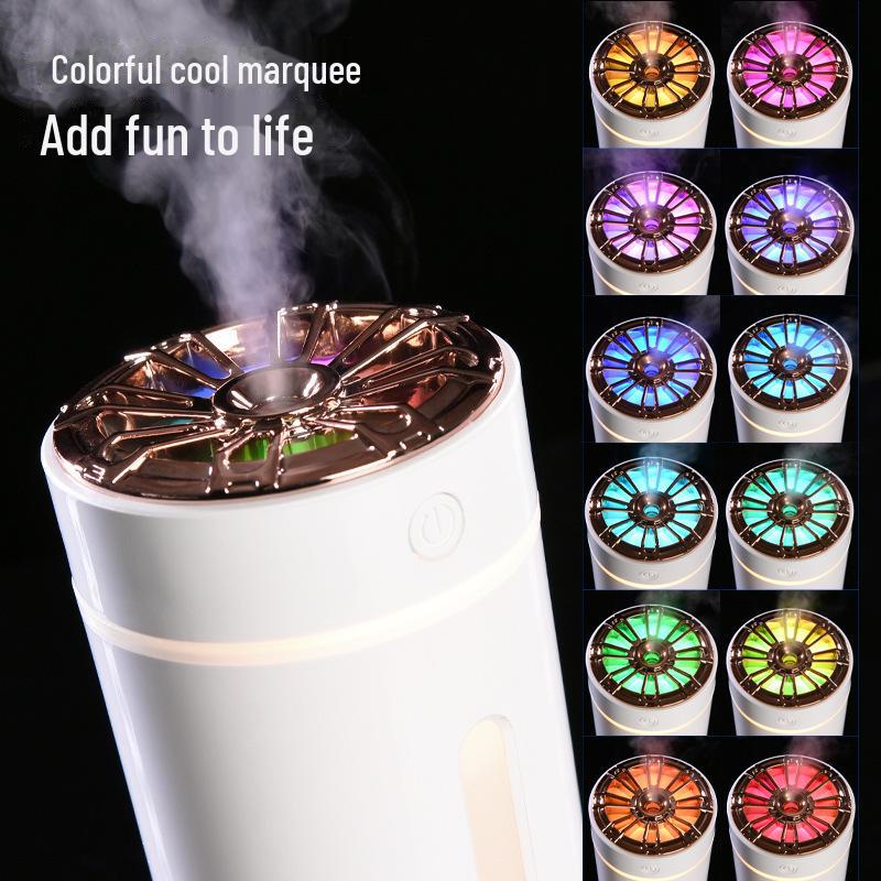 USB Portable Car Humidifier with Colorful Aroma Light