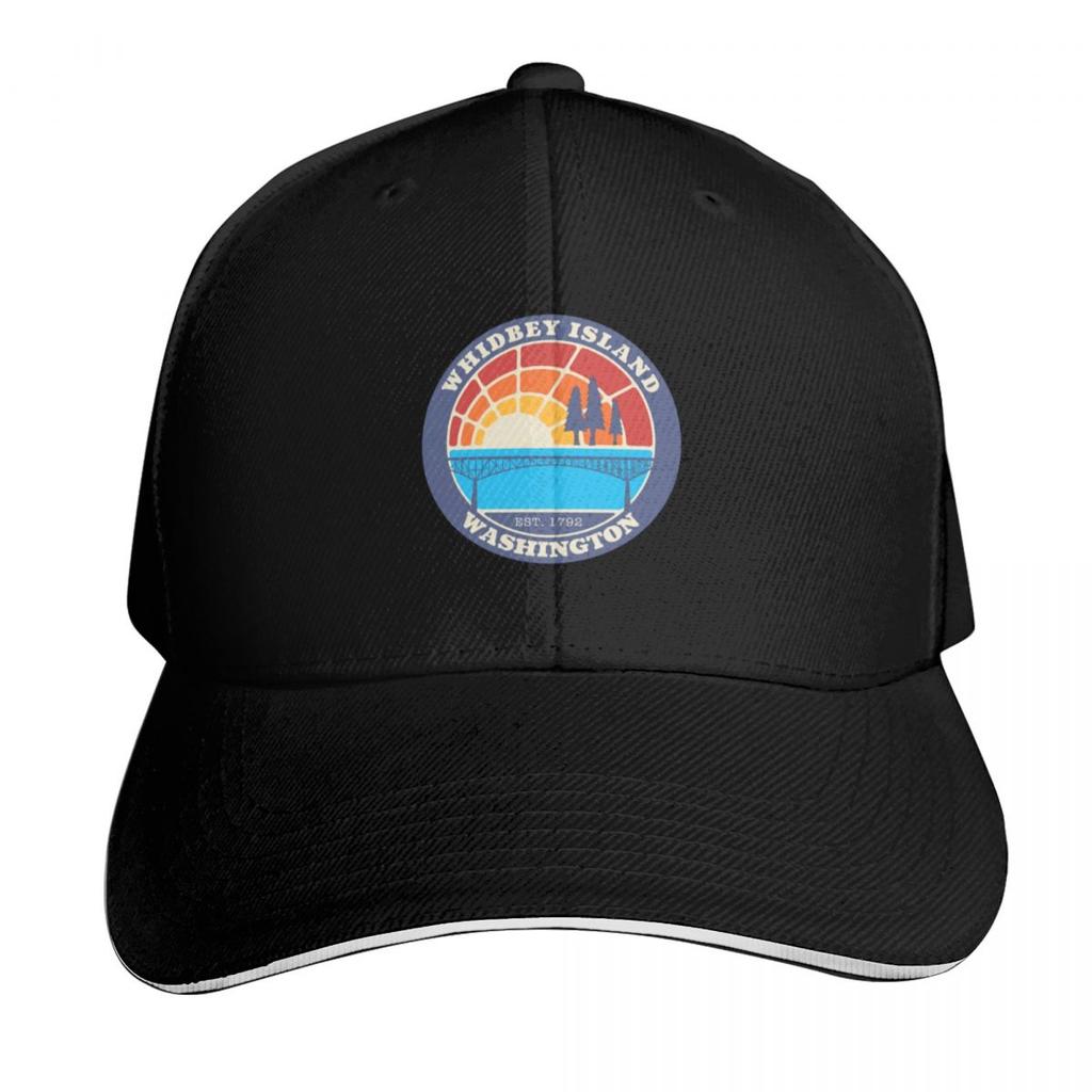 WHIDBEY ISLAND LOGO Baseball Cap Hats for Unisex GentleUnisex Hat Sports Cap Derby Hat Boy Womens