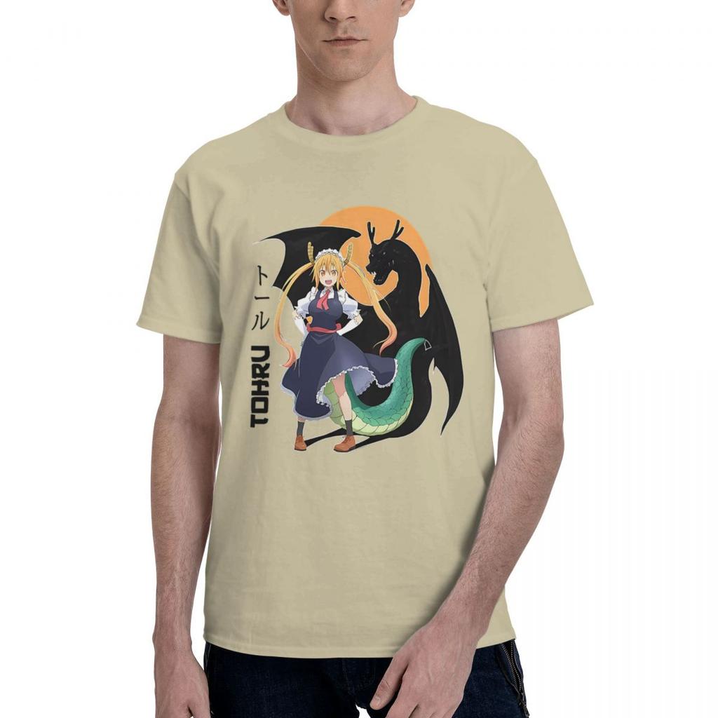 Dragon Maid Tohru Kobayashisan Chi No Maid Dragon 100 Cotton Casual Breathable Confortable TShirt Mens Clothing Brands Ma