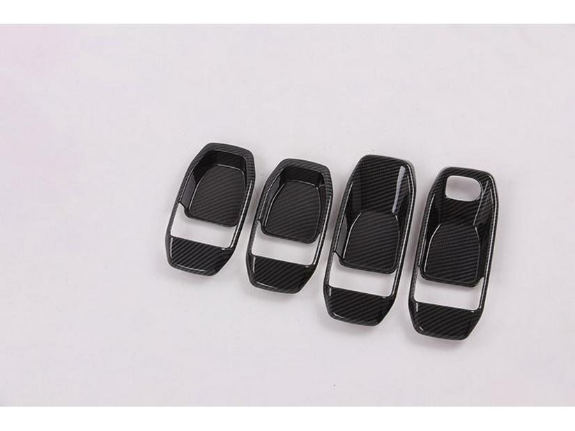 2019 Wrangler Carbon Fiber Interior Door Handle Frame Decor