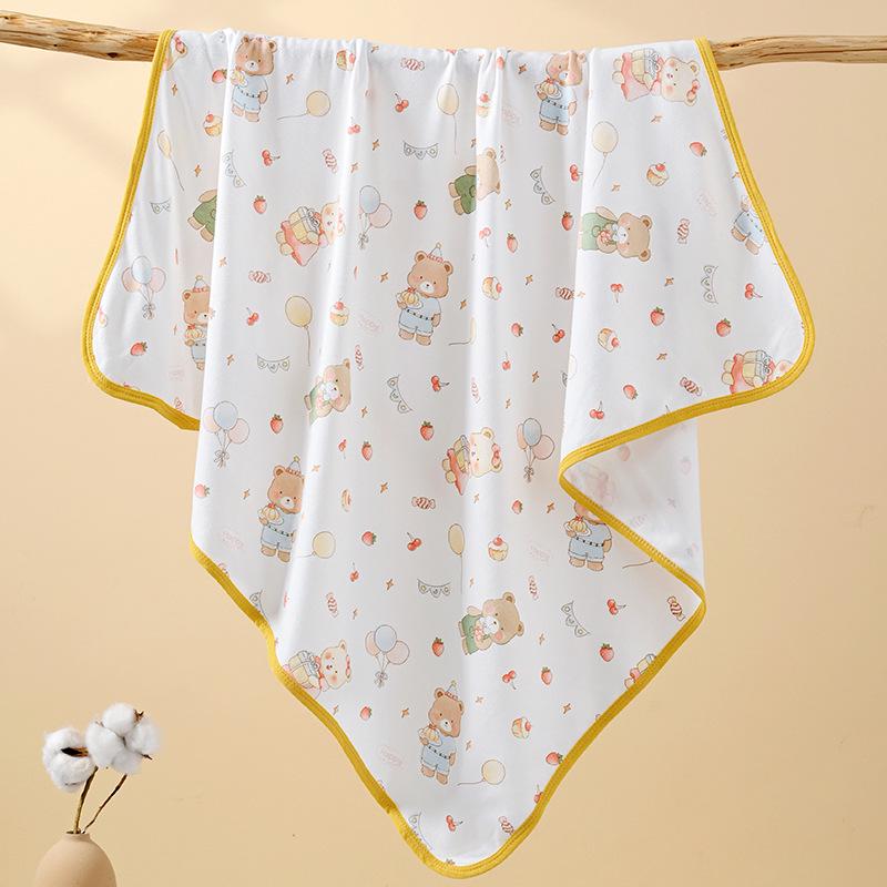 Breathable Pure Cotton Newborn Swaddle Blanket, Thin To Prevent Startle Reflex, Infant Type A.