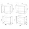 Clear Plastic Display Case For Collectible Dolls Action Figures With Dustproof Seal Stackable Modular Design Home Decors P9YB