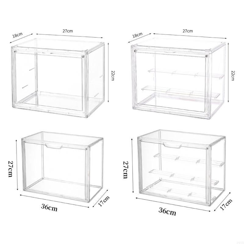 Clear Plastic Display Case For Collectible Dolls Action Figures With Dustproof Seal Stackable Modular Design Home Decors P9YB