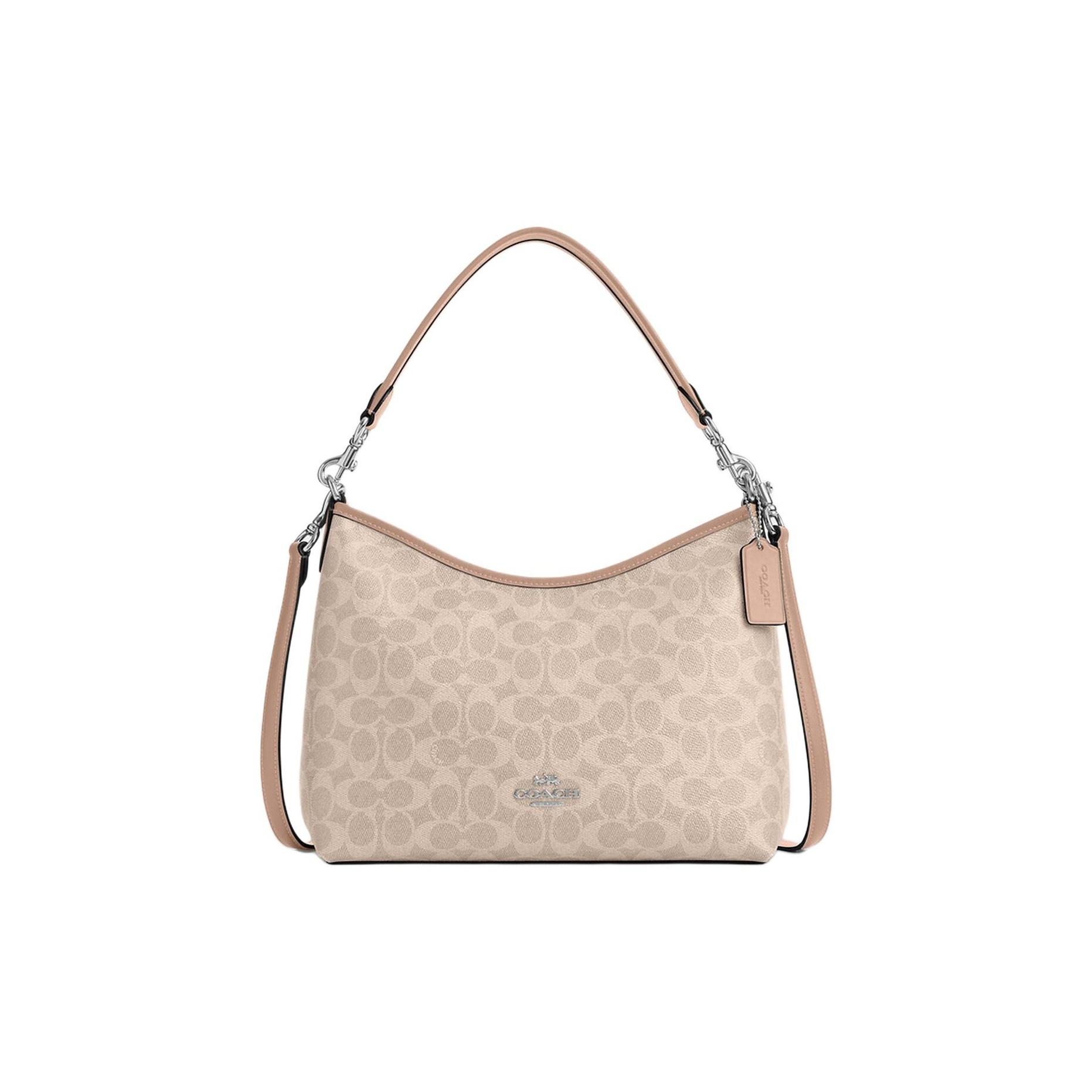 

Сумка Coach Laurel 31 зі знімним плечовим ременем, застібка-блискавка, водовідштовхувальне полотно, сумка крос-боді/плечова сумка-тоут, велика жіноча сумка, пісочно-сіро-коричнева CV975-SVPWH Gift Set (Gift Box Set+Insulated Cup)
