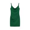 European Station Slim Sleeveless Sling Dress Hot Rhinestone