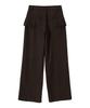 Biteoseljeu Illusion Wool Wide Pants - Brown
