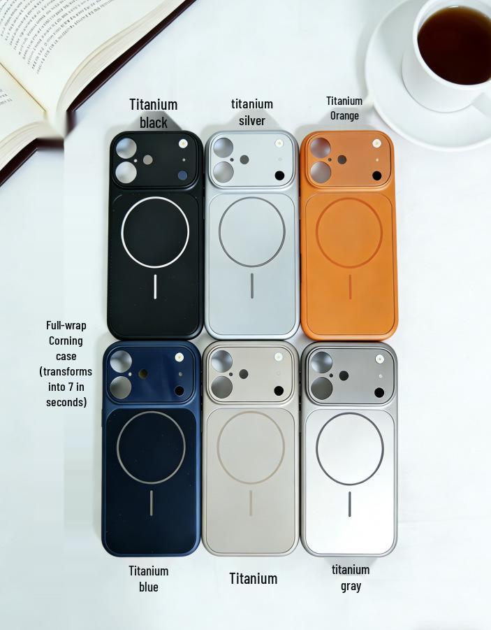 Corning Magnetic Matte PC Drop-Proof iPhone 17 Pro Max Case with Large Window iPhone 17 Pro