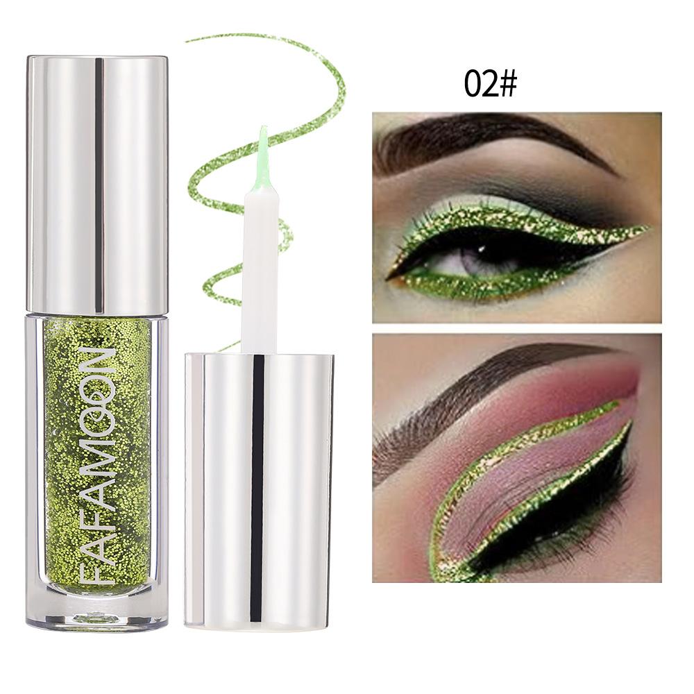 Slanke Glanzende Ooglijners Oogschaduw Vloeibare Potlood Parelmoer Zijderups Stick Waterdicht Diamant Glitters Pailletten Ooglijner Make-up