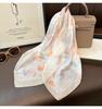 Women S Fashion Tulip Pattern Small Square Scarf For Shirt Decoration
