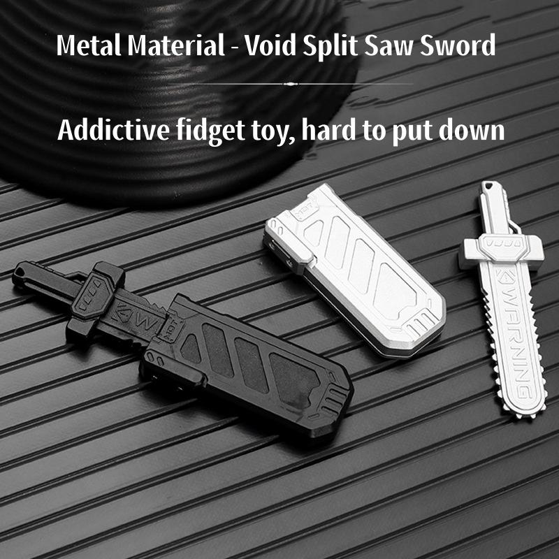 EDC Magnetic Ejection Sword Sheath Fidget Toy Metal Push Slider Portable Toy Stress Relief Anxiety Relax Gift For Adult  Office