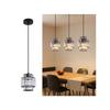 Lustre - NETTLIFE - Modern - Black - E27 Socket - Adjustable Height