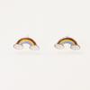 Silver Needle Niche Design Rainbow Cloud Stud Earrings Fresh and Cute Earrings Women's Small Simple Women's Stud Earrings