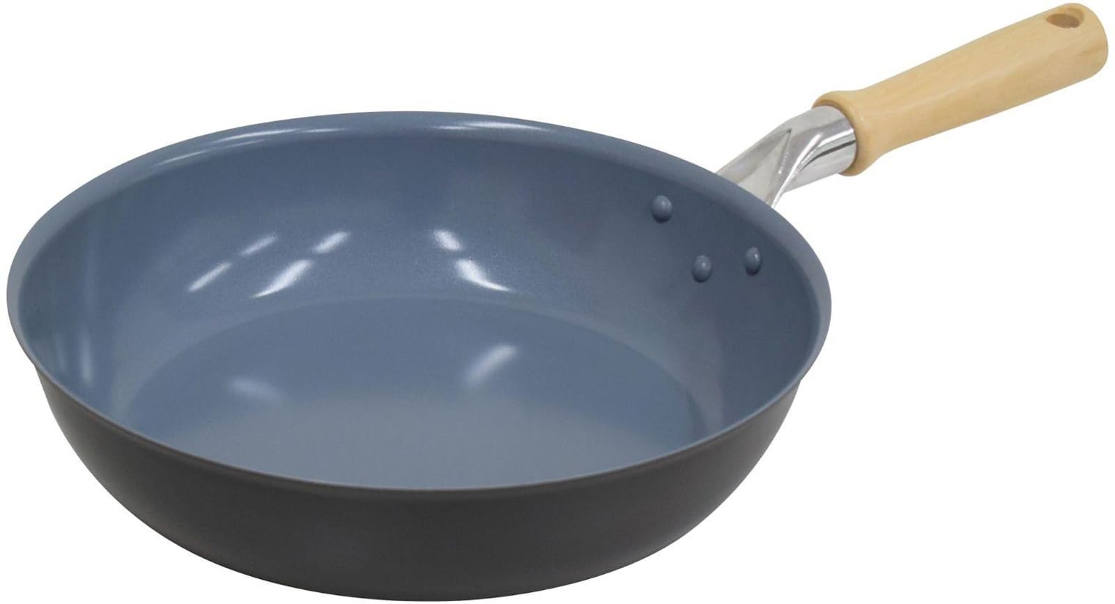 

Urushiyama Metal Industry Сковорода 26 см Сделано в Японии керамическое покрытие Только для газовых плит Глубокий тип Легкий алюминий, который легко передает тепло серый