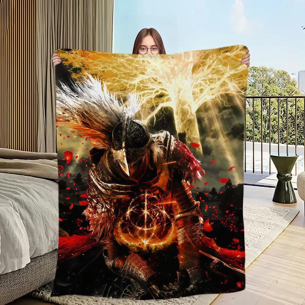 Warm Soft Plush Flannel Blanket Logo Comfortable Throw for Sofa Bedroom Office Travel Gaming Fan Art Perfect Gift