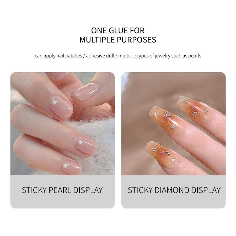 Professional Salon-Grade Nail Extension Glue Nail Art Solid Glue Adhesive In Tube for Press-On Nails Acrylic & Tips
