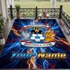 Custom Text Printed Rug Coventry City FC Non Slip Floor Carpet For Home Room Decor